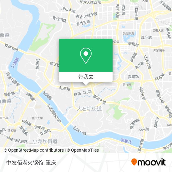 中发佰老火锅馆地图