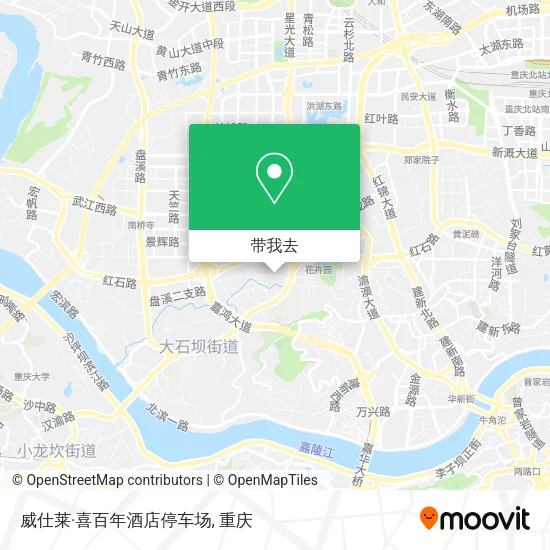 威仕莱·喜百年酒店停车场地图