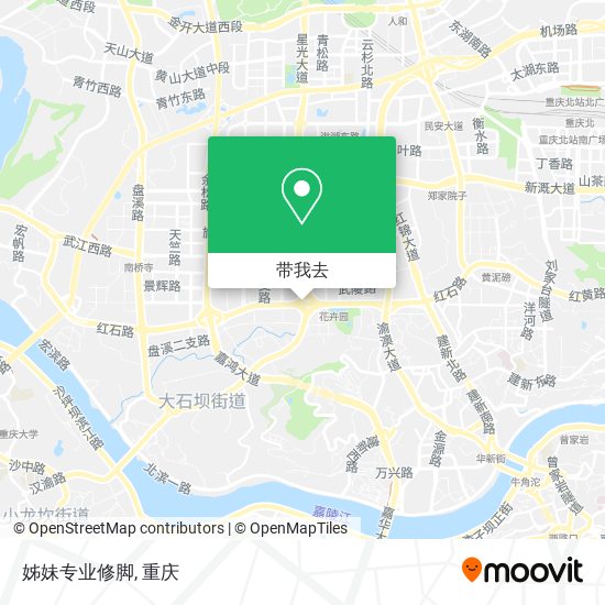 姊妹专业修脚地图