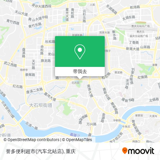 誉多便利超市(汽车北站店)地图