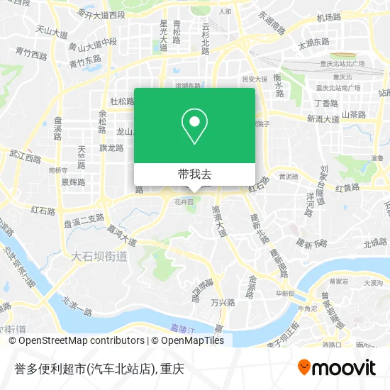 誉多便利超市(汽车北站店)地图