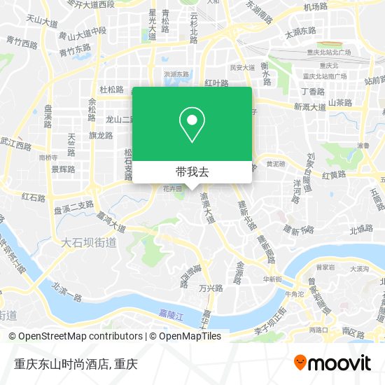 重庆东山时尚酒店地图