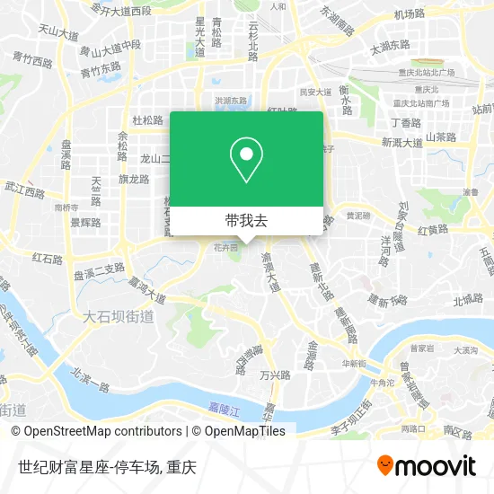 世纪财富星座-停车场地图