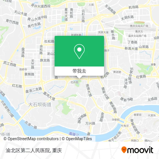 渝北区第二人民医院地图