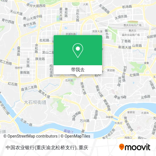 中国农业银行(重庆渝北松桥支行)地图