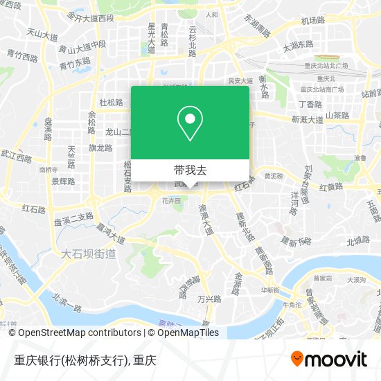 重庆银行(松树桥支行)地图