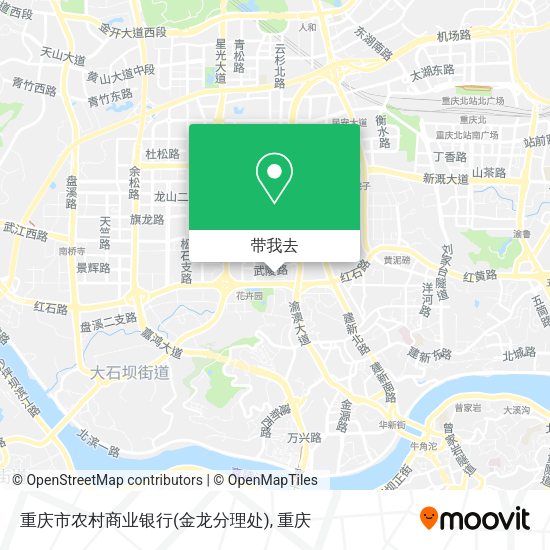 重庆市农村商业银行(金龙分理处)地图