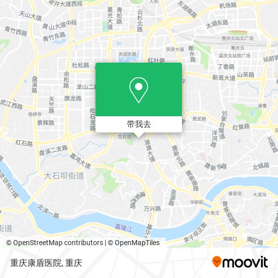 重庆康盾医院地图