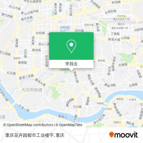 重庆花卉园都市工业楼宇地图