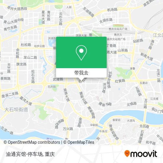 渝通宾馆-停车场地图