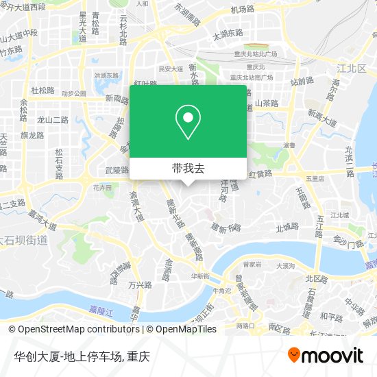 华创大厦-地上停车场地图