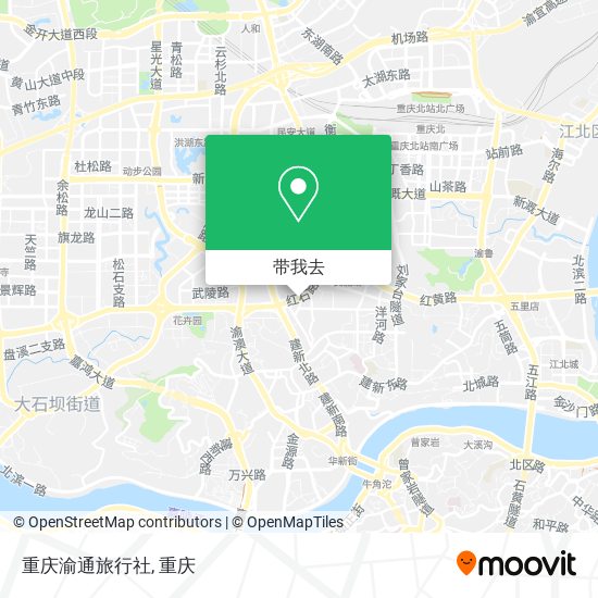 重庆渝通旅行社地图