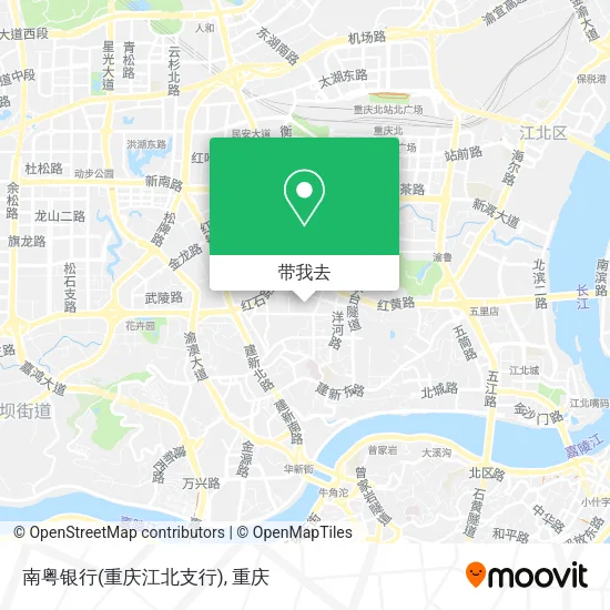 南粤银行(重庆江北支行)地图