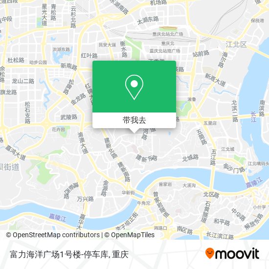 富力海洋广场1号楼-停车库地图