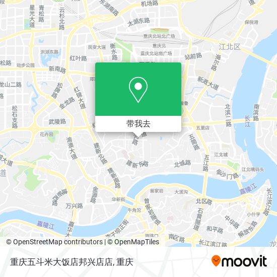 重庆五斗米大饭店邦兴店店地图