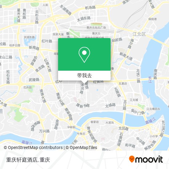 重庆轩庭酒店地图