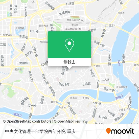 中央文化管理干部学院西部分院地图
