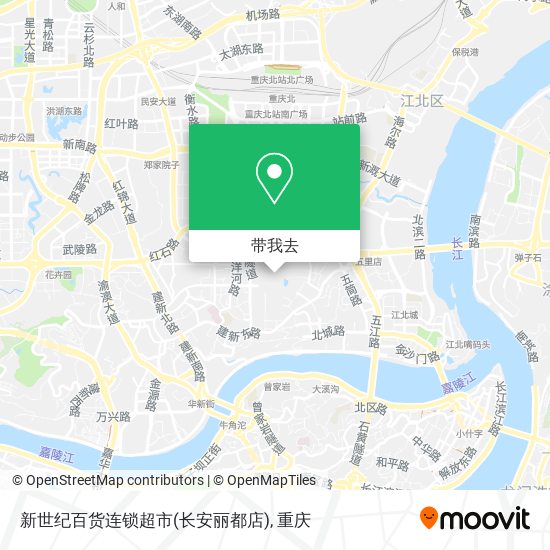 新世纪百货连锁超市(长安丽都店)地图