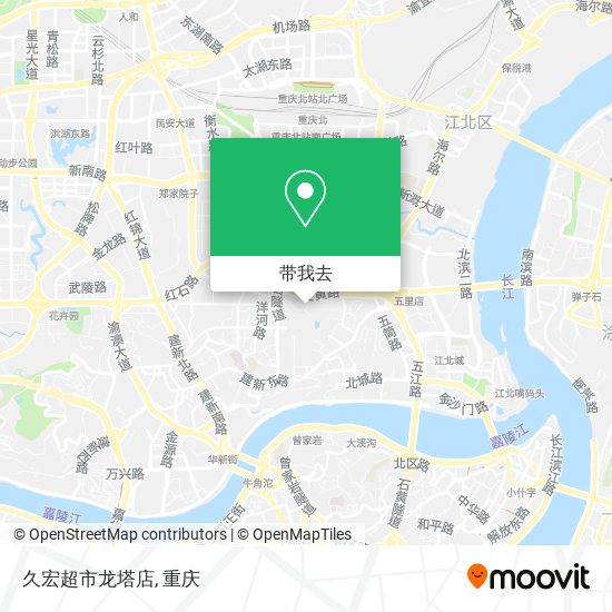 久宏超市龙塔店地图