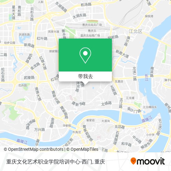 重庆文化艺术职业学院培训中心-西门地图