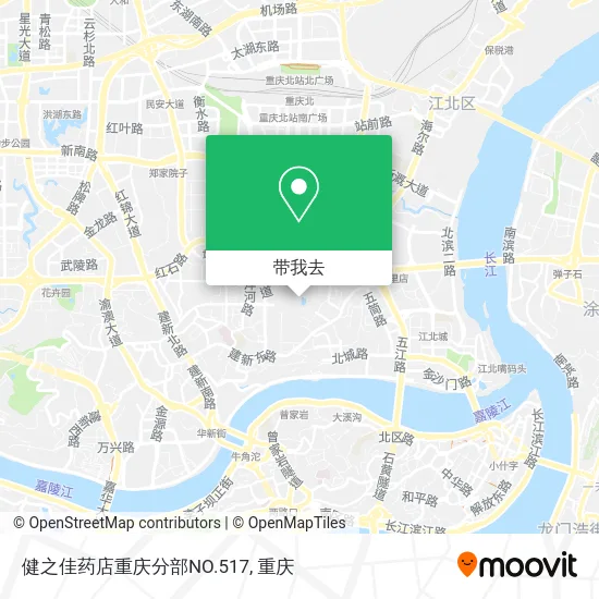 健之佳药店重庆分部NO.517地图