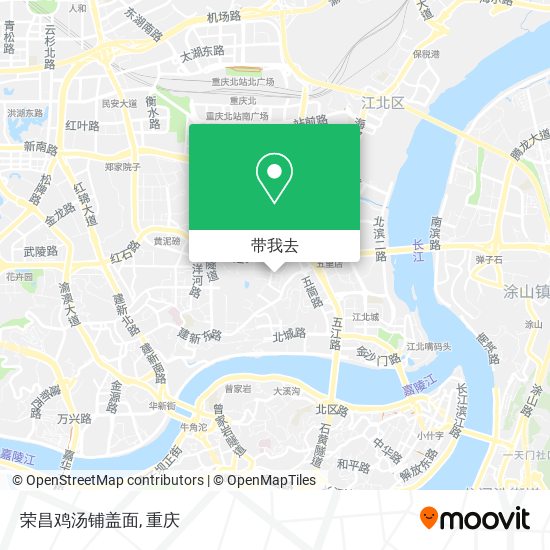荣昌鸡汤铺盖面地图