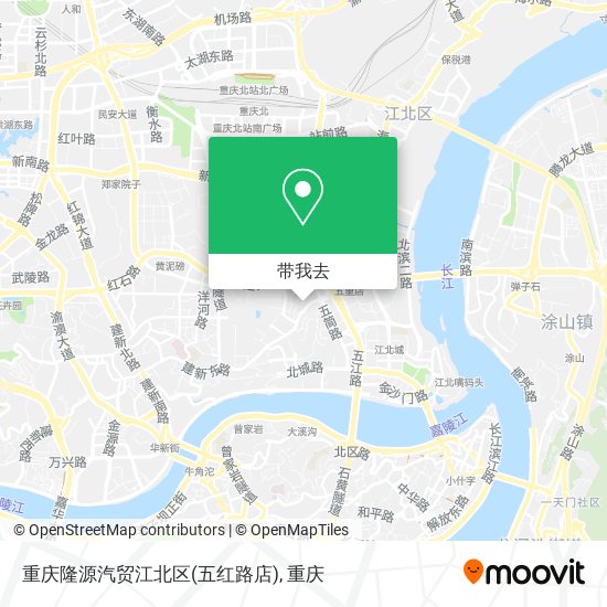 重庆隆源汽贸江北区(五红路店)地图