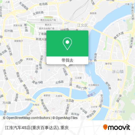 江淮汽车4S店(重庆百事达店)地图