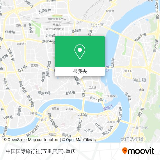 中国国际旅行社(五里店店)地图