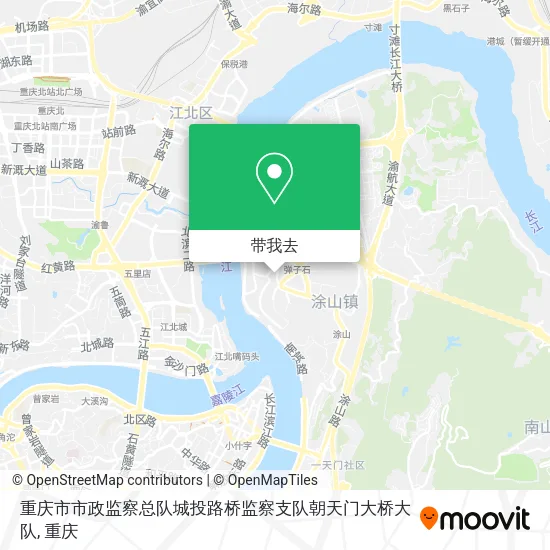 重庆市市政监察总队城投路桥监察支队朝天门大桥大队地图
