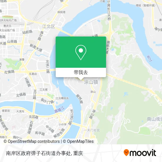 南岸区政府弹子石街道办事处地图