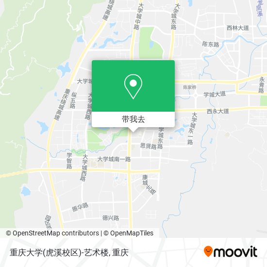 重庆大学(虎溪校区)-艺术楼地图