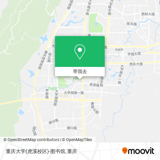 重庆大学(虎溪校区)-图书馆地图
