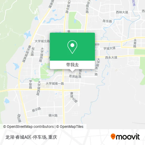 龙湖·睿城A区-停车场地图