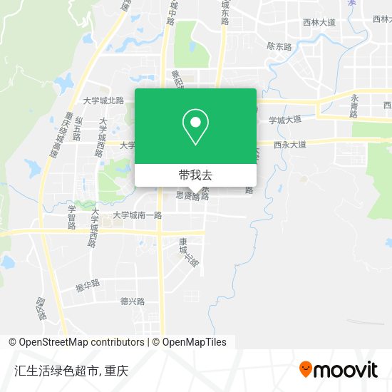 汇生活绿色超市地图