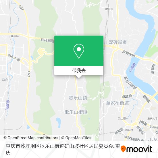 重庆市沙坪坝区歌乐山街道矿山坡社区居民委员会地图
