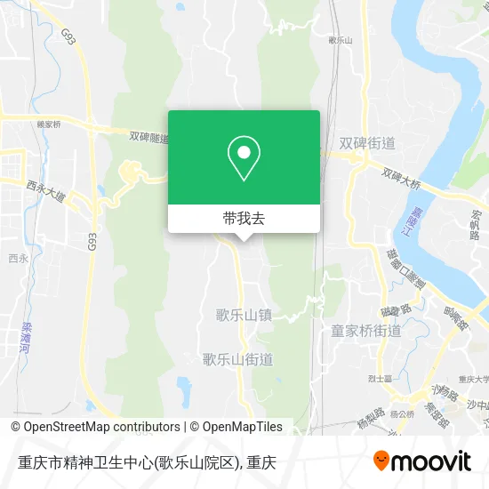 重庆市精神卫生中心(歌乐山院区)地图