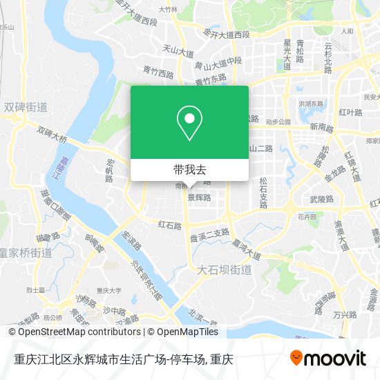 重庆江北区永辉城市生活广场-停车场地图