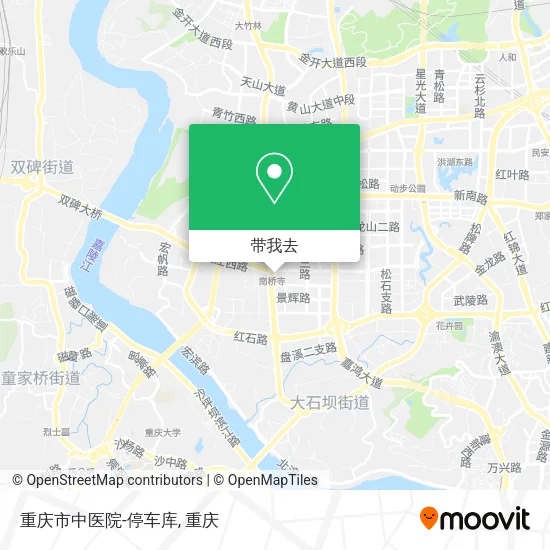 重庆市中医院-停车库地图