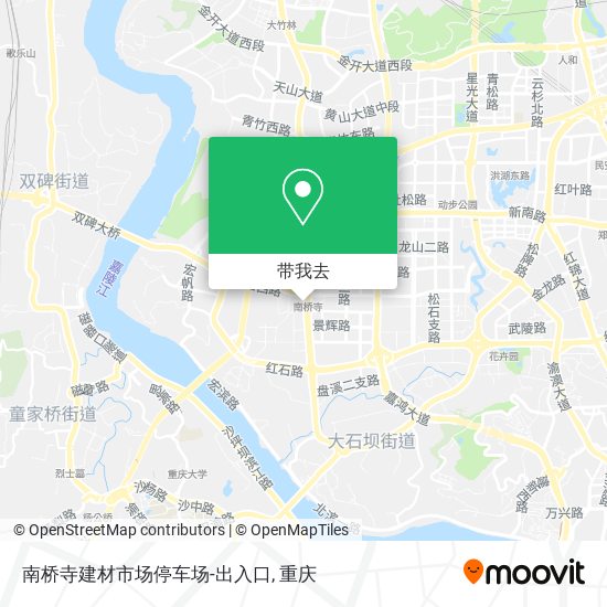 南桥寺建材市场停车场-出入口地图