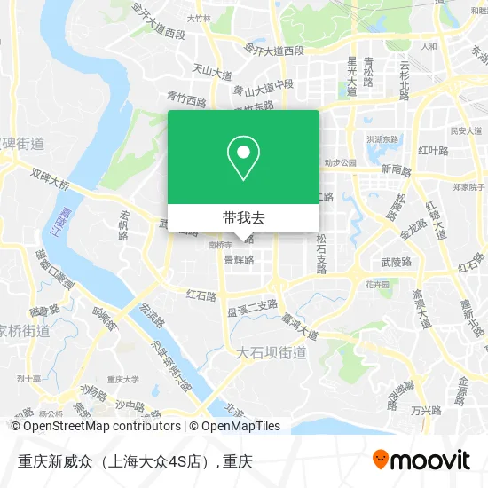 重庆新威众（上海大众4S店）地图
