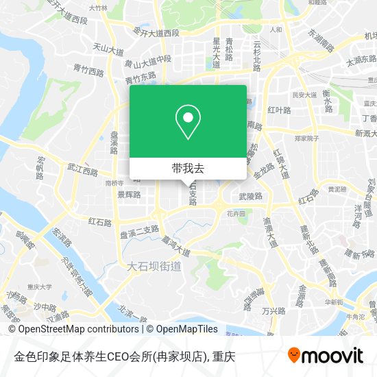 金色印象足体养生CEO会所(冉家坝店)地图