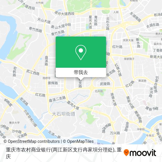 重庆市农村商业银行(两江新区支行冉家坝分理处)地图