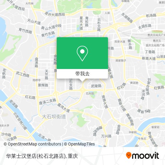 华莱士汉堡店(松石北路店)地图