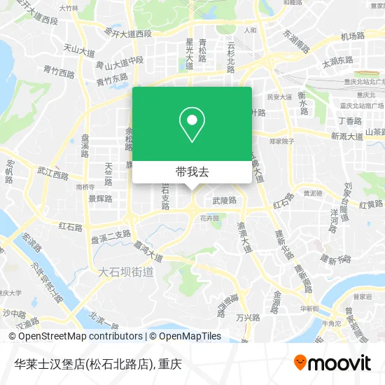 华莱士汉堡店(松石北路店)地图