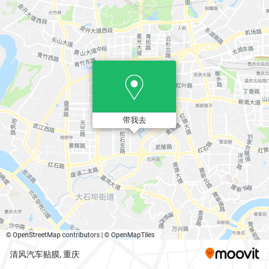 清风汽车贴膜地图