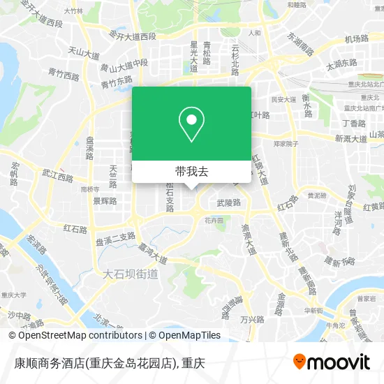康顺商务酒店(重庆金岛花园店)地图