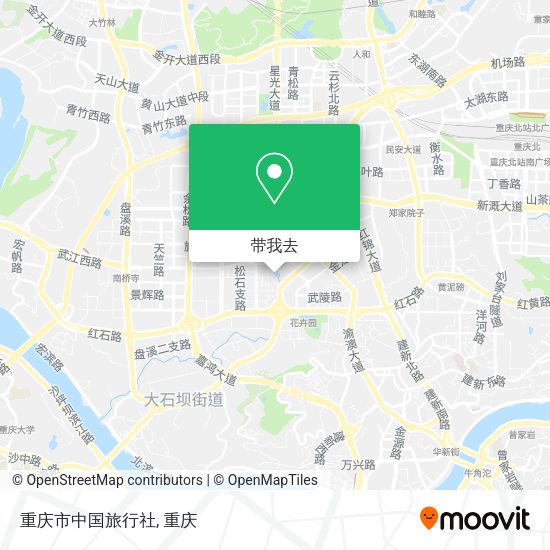 重庆市中国旅行社地图