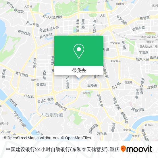 中国建设银行24小时自助银行(东和春天储蓄所)地图