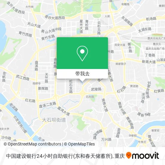 中国建设银行24小时自助银行(东和春天储蓄所)地图